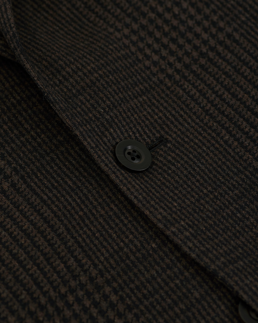 Homme | Blazers | The Gigi | Degas Wool Blend Check Blazer Dark Brown