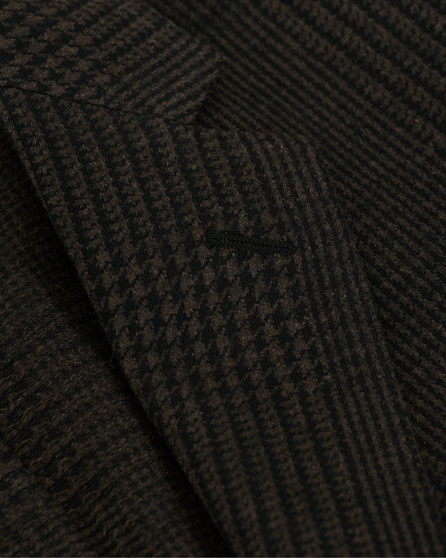 Homme | Blazers | The Gigi | Degas Wool Blend Check Blazer Dark Brown