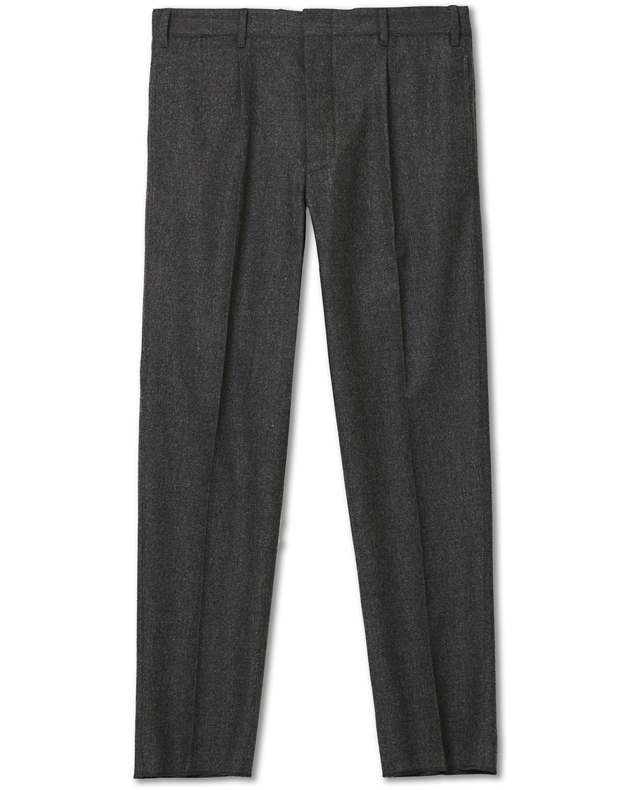 Homme | Pantalons | The Gigi | Tonga Stretch Flannel Trousers Grey Melange