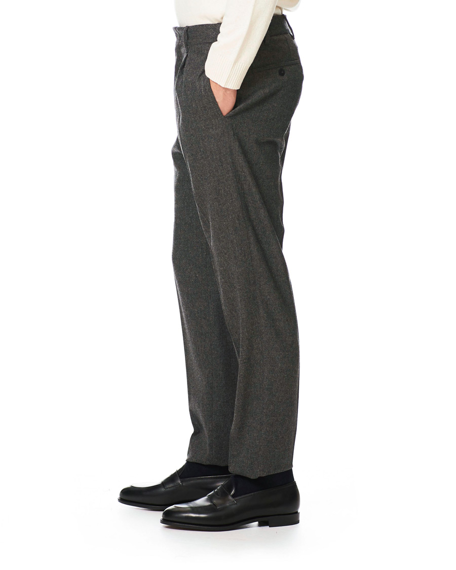 Homme | Pantalons | The Gigi | Tonga Stretch Flannel Trousers Grey Melange