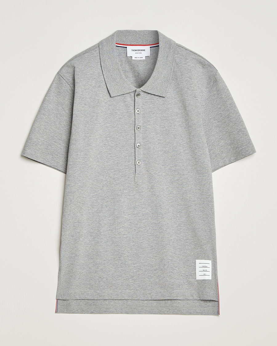 Homme | Polos | Thom Browne | Relaxed Fit Polo Light Grey