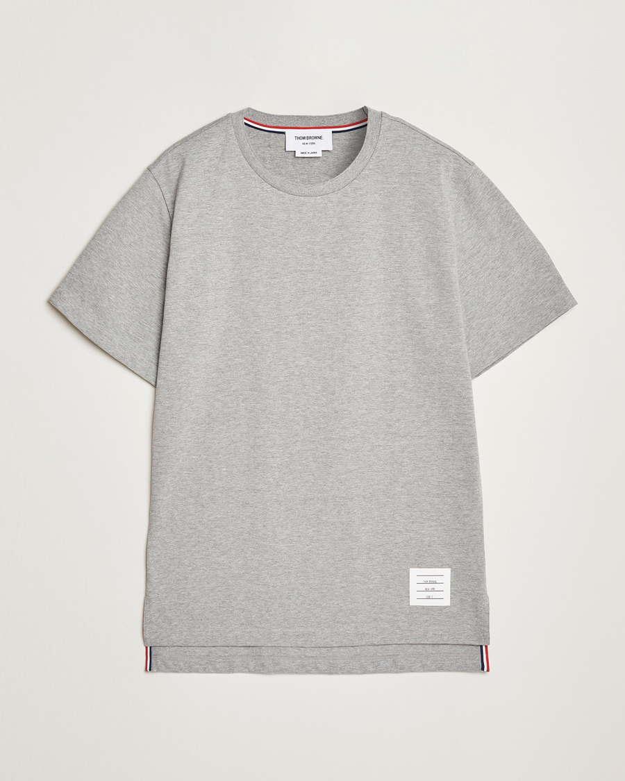 Homme | T-shirts | Thom Browne | Relaxed Fit Short Sleeve T-Shirt Light Grey