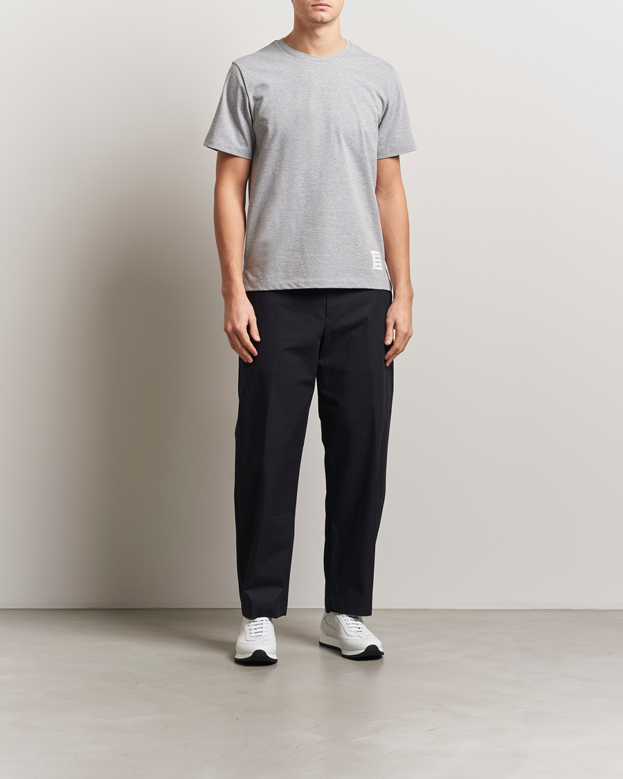 Homme | T-shirts | Thom Browne | Relaxed Fit Short Sleeve T-Shirt Light Grey