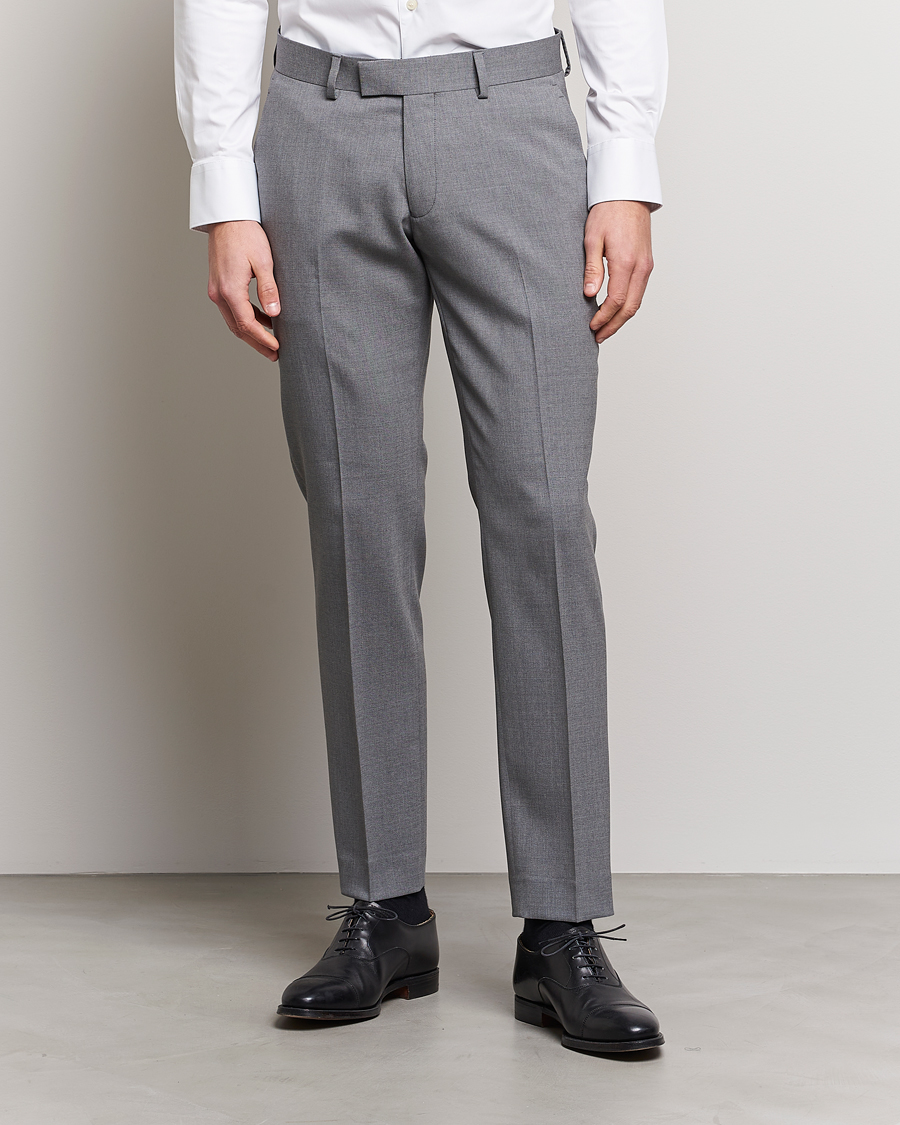 Homme | Pantalons De Costume | Tiger of Sweden | Tordon Wool Suit Trousers Grey