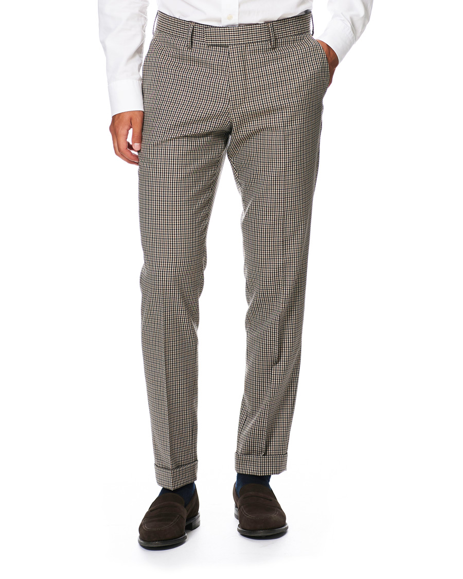 Homme | Pantalons | Tiger of Sweden | Tillman Checked Trousers Beige