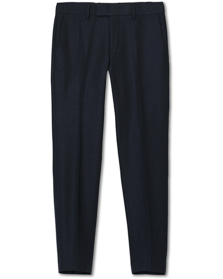Homme | Pantalons | Tiger of Sweden | Tordon Flannel Trousers Navy
