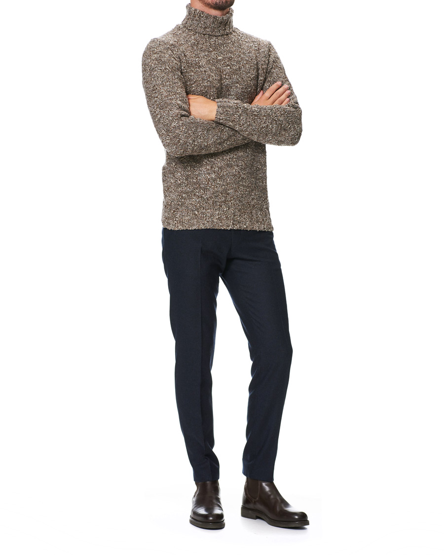 Homme | Pantalons | Tiger of Sweden | Tordon Flannel Trousers Navy