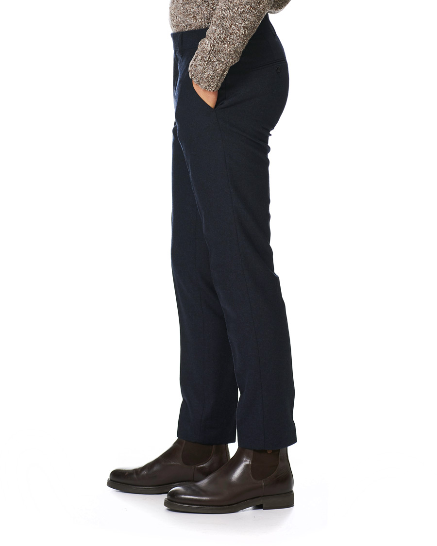 Homme | Pantalons | Tiger of Sweden | Tordon Flannel Trousers Navy