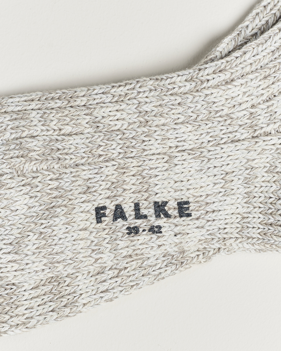 Homme |  | Falke | Brooklyn Cotton Sock Light Grey