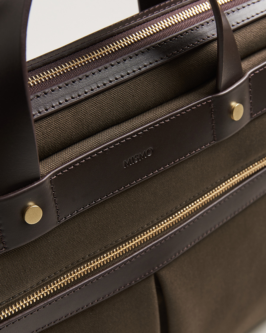 Homme | Sacs | Mismo | MismoM/S Nylon OfficeArmy/Dark Brown