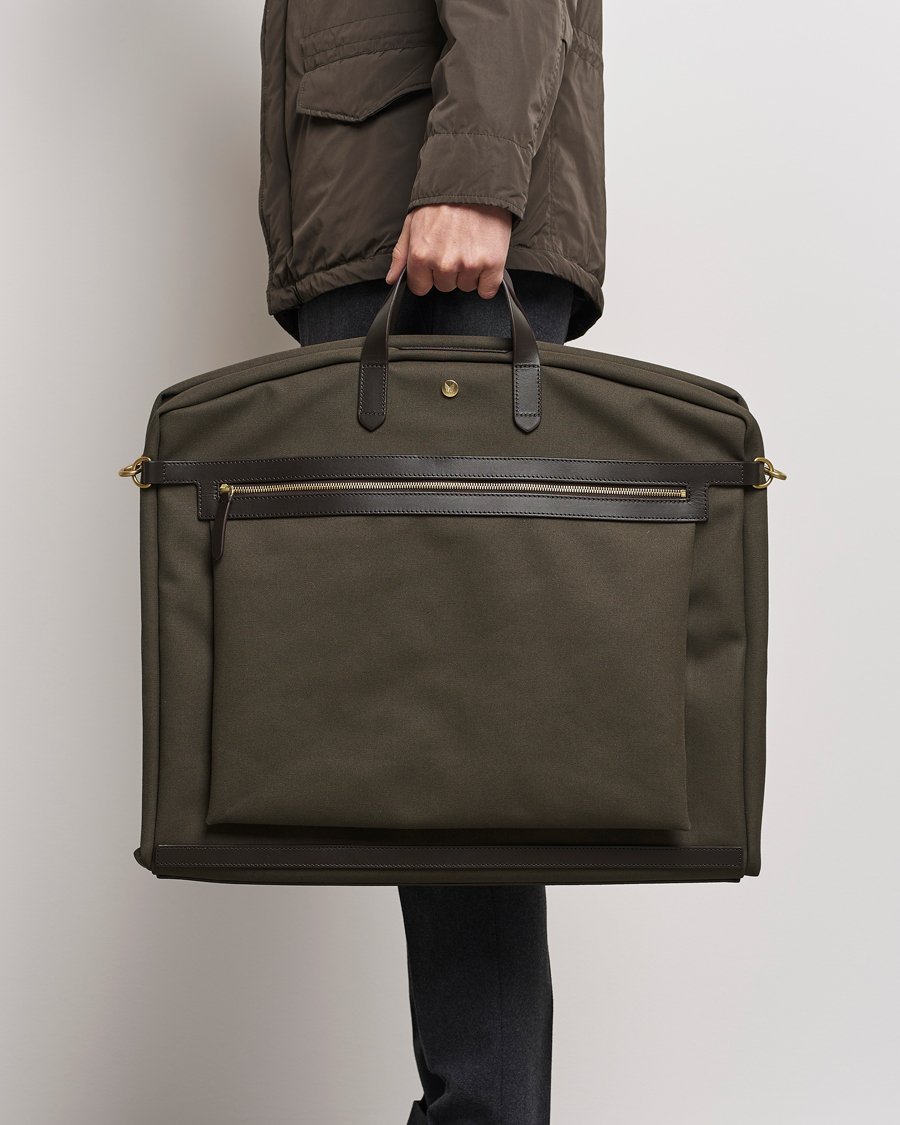 Homme | Business & Beyond | Mismo | M/S Suit Carrier Army/Dark Brown