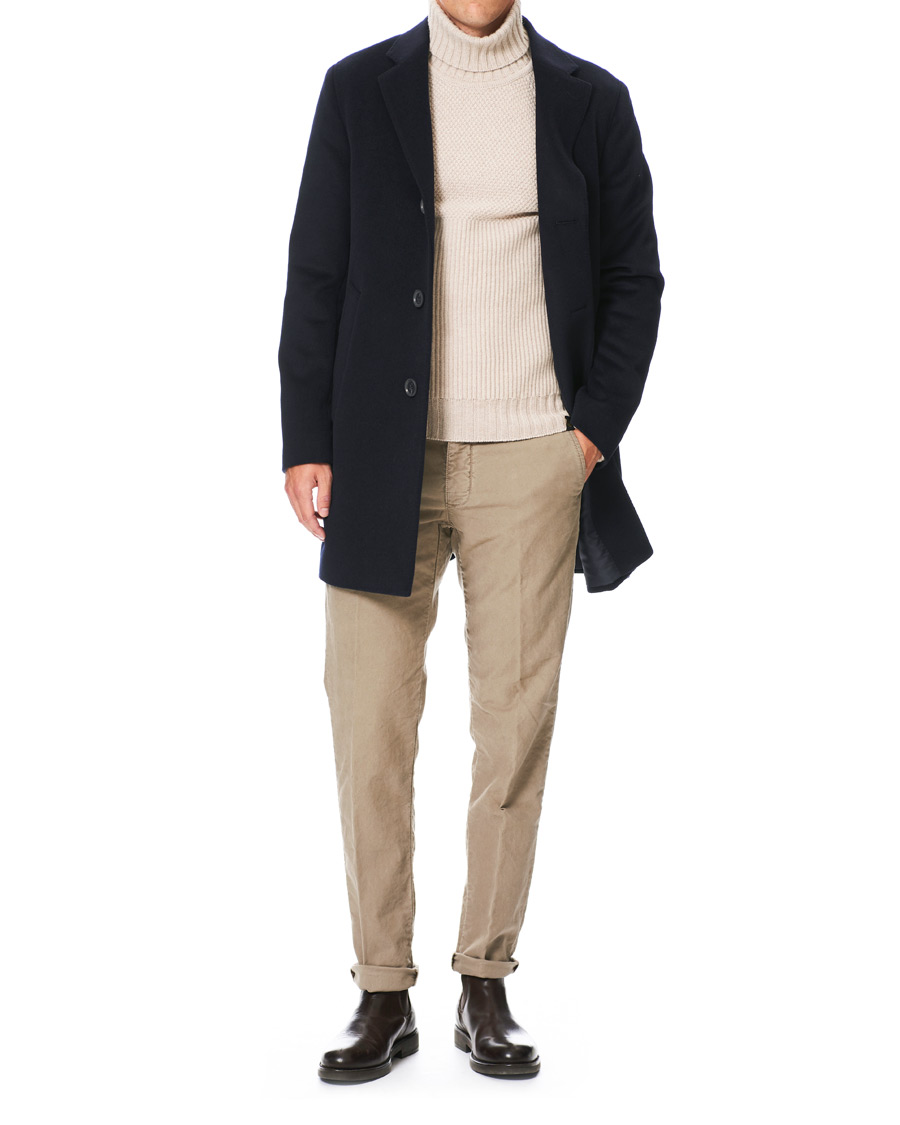 Homme | Manteaux Et Vestes | Oscar Jacobson | Storvik Wool/Cashmere Coat Navy
