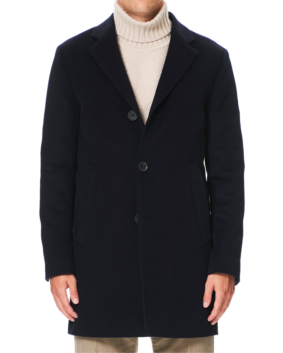 Homme | Manteaux Et Vestes | Oscar Jacobson | Storvik Wool/Cashmere Coat Navy
