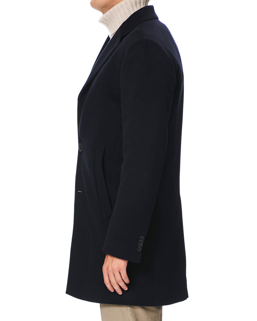 Homme | Manteaux Et Vestes | Oscar Jacobson | Storvik Wool/Cashmere Coat Navy