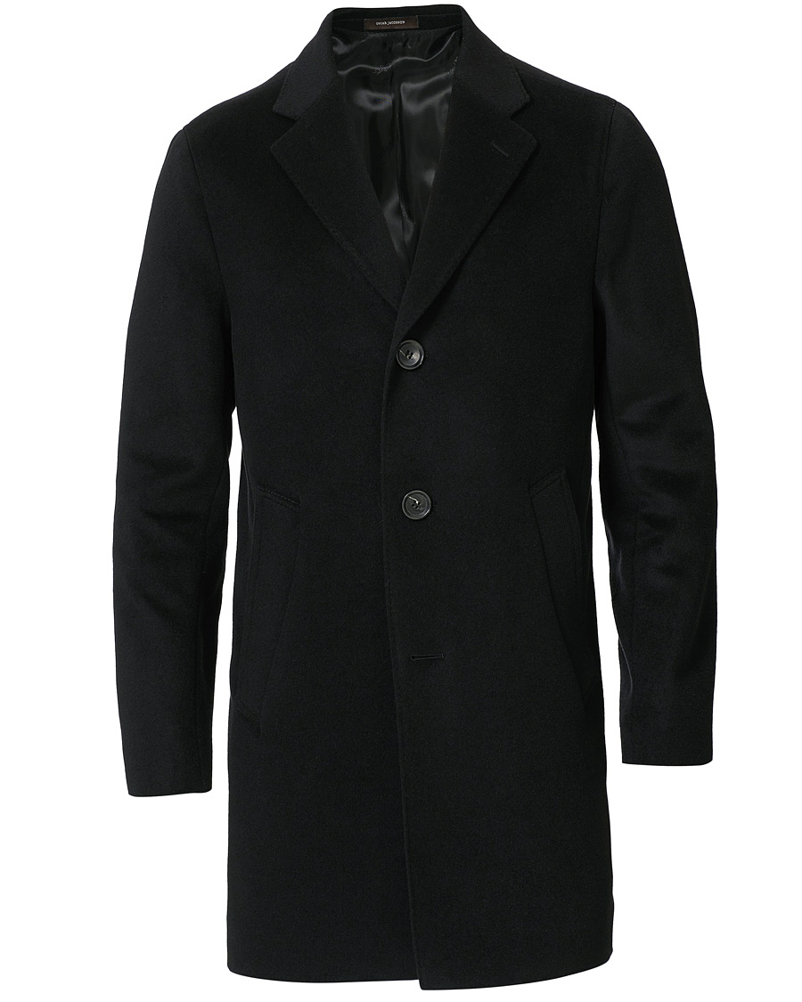 Homme | Manteaux Et Vestes | Oscar Jacobson | Storvik Wool/Cashmere Coat Black
