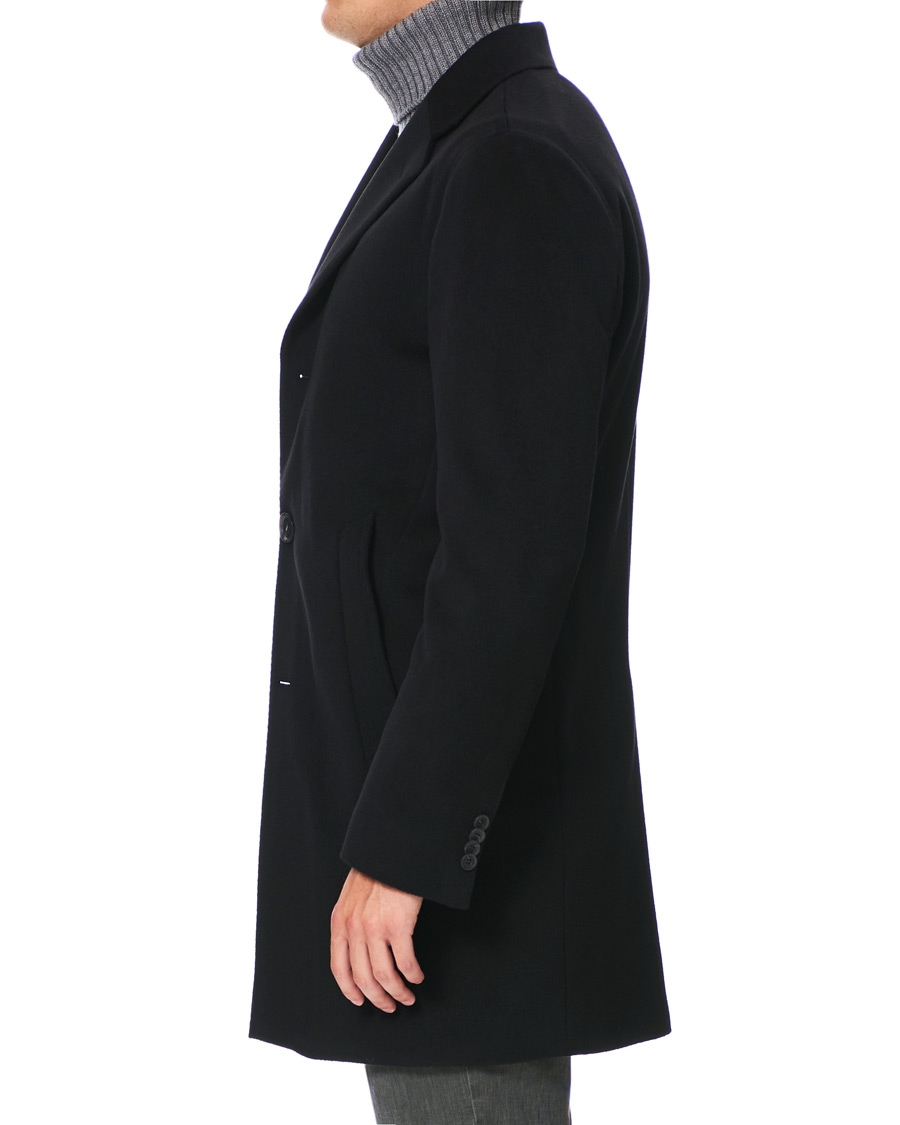 Homme | Manteaux Et Vestes | Oscar Jacobson | Storvik Wool/Cashmere Coat Black