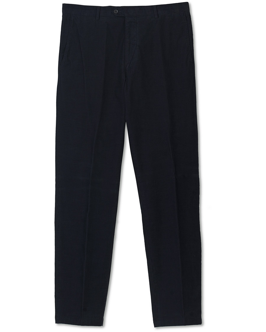 Homme | Pantalons | Oscar Jacobson | Denz Baby Cord Trousers Navy