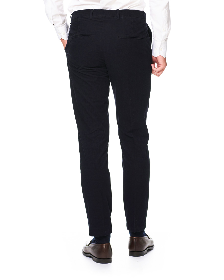 Homme | Pantalons | Oscar Jacobson | Denz Baby Cord Trousers Navy
