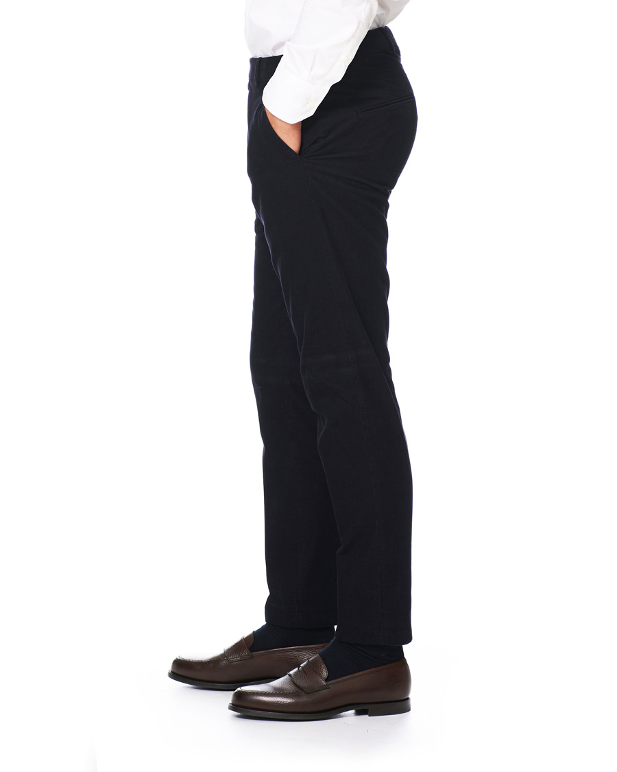 Homme | Pantalons | Oscar Jacobson | Denz Baby Cord Trousers Navy