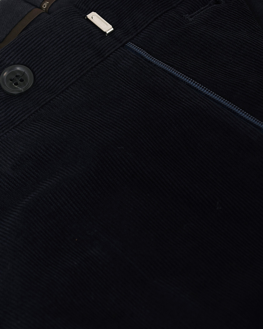 Homme | Pantalons | Oscar Jacobson | Denz Baby Cord Trousers Navy