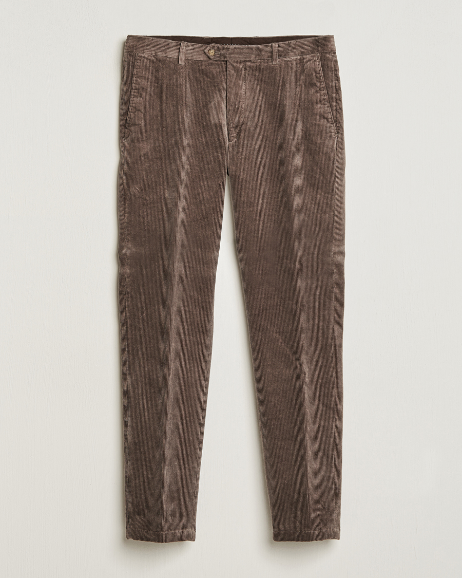 Homme | Pantalons | Oscar Jacobson | Denz Corduroy Trousers Nutmeg