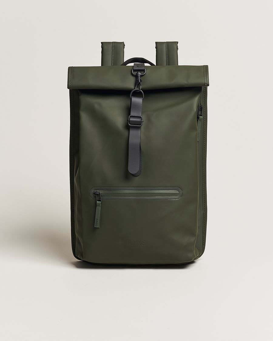 Homme | RAINS Rolltop Rucksack Green | RAINS | Rolltop Rucksack Green