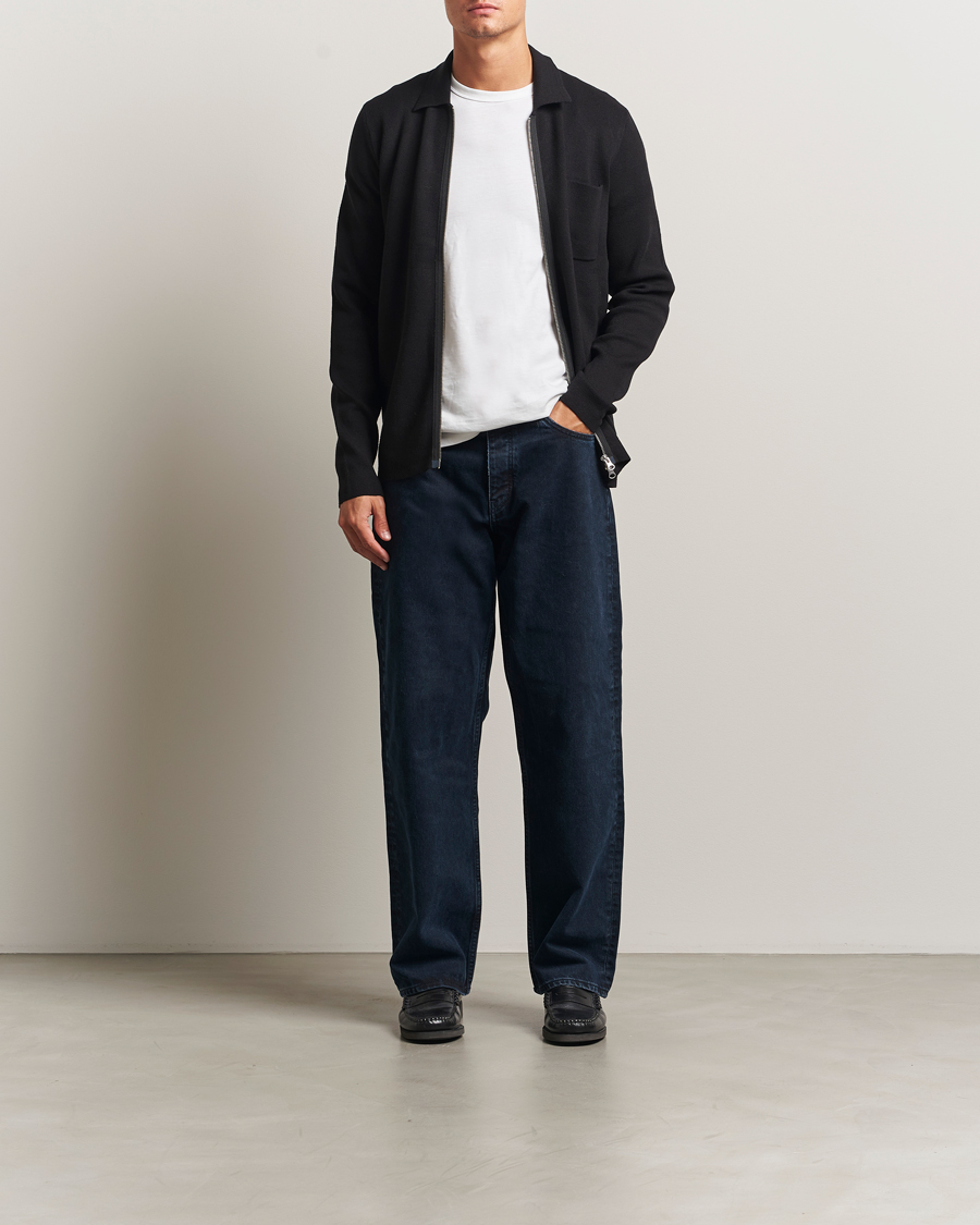 Homme | Pulls Et Tricots | Samsøe Samsøe | Guna Full Zip Black