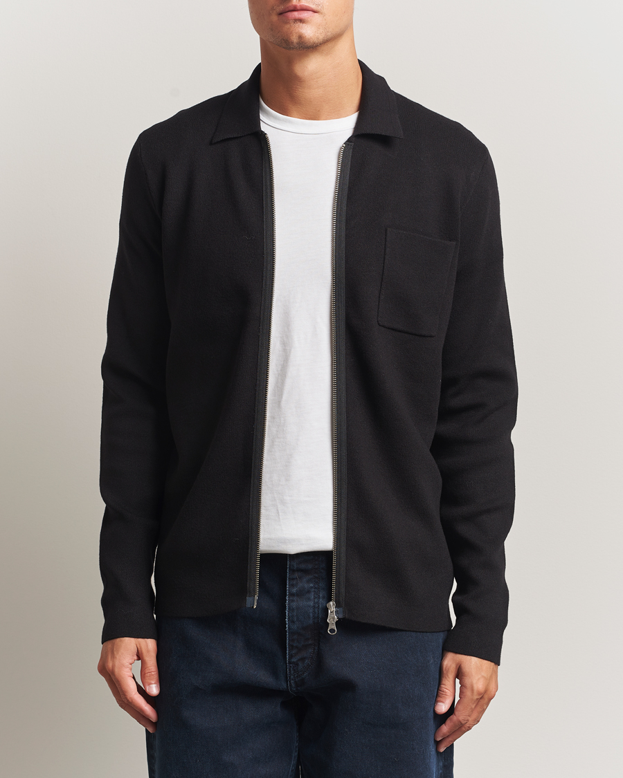 Homme | Pulls Et Tricots | Samsøe Samsøe | Guna Full Zip Black