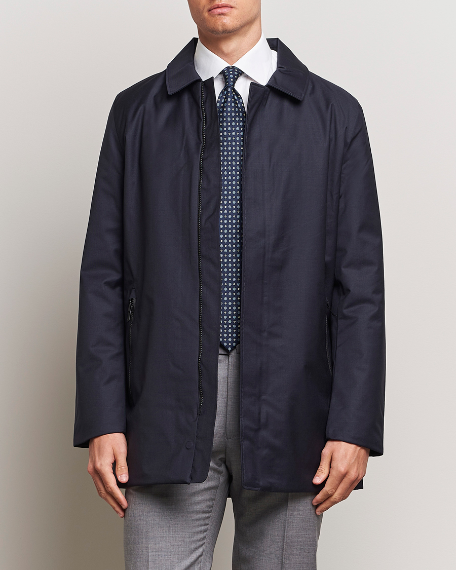 Homme | Manteaux Et Vestes | UBR | Regulator Coat Savile Dark Navy Wool