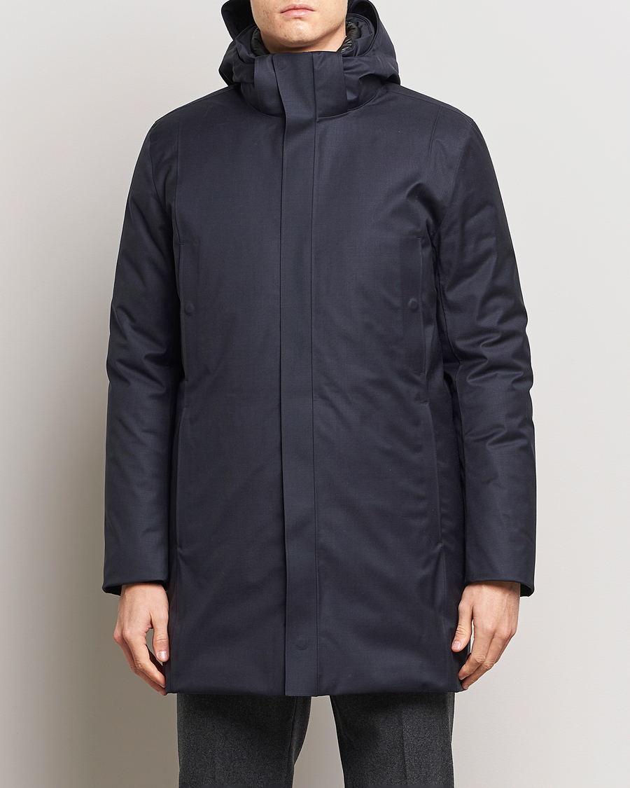 Homme | Manteaux Et Vestes | UBR | Redox Parka Savile X Dark Navy Wool