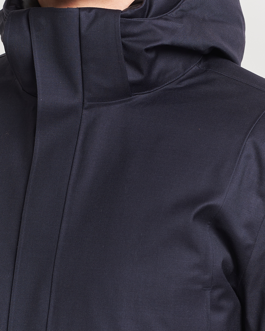 Homme | Manteaux Et Vestes | UBR | Redox Parka Savile X Dark Navy Wool