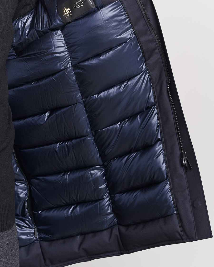 Homme | Manteaux Et Vestes | UBR | Redox Parka Savile X Dark Navy Wool