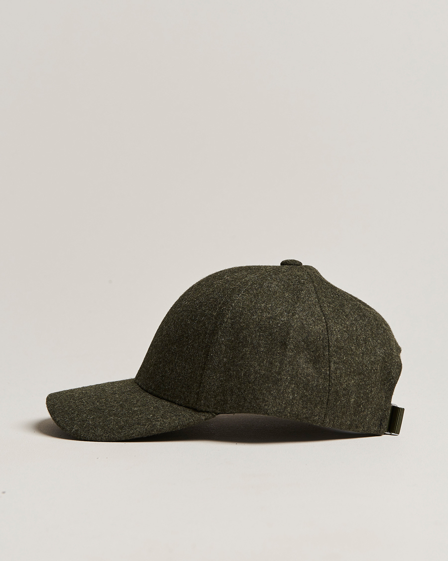Homme | Varsity Headwear Flannel Baseball Cap Forest Green | Varsity Headwear | Flannel Baseball Cap Forest Green