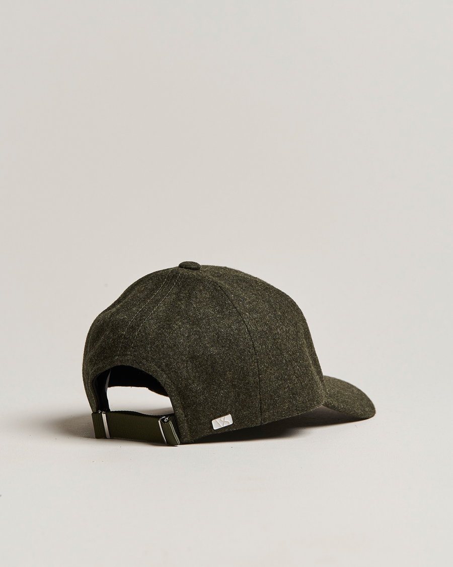 Homme | Varsity Headwear Flannel Baseball Cap Forest Green | Varsity Headwear | Flannel Baseball Cap Forest Green