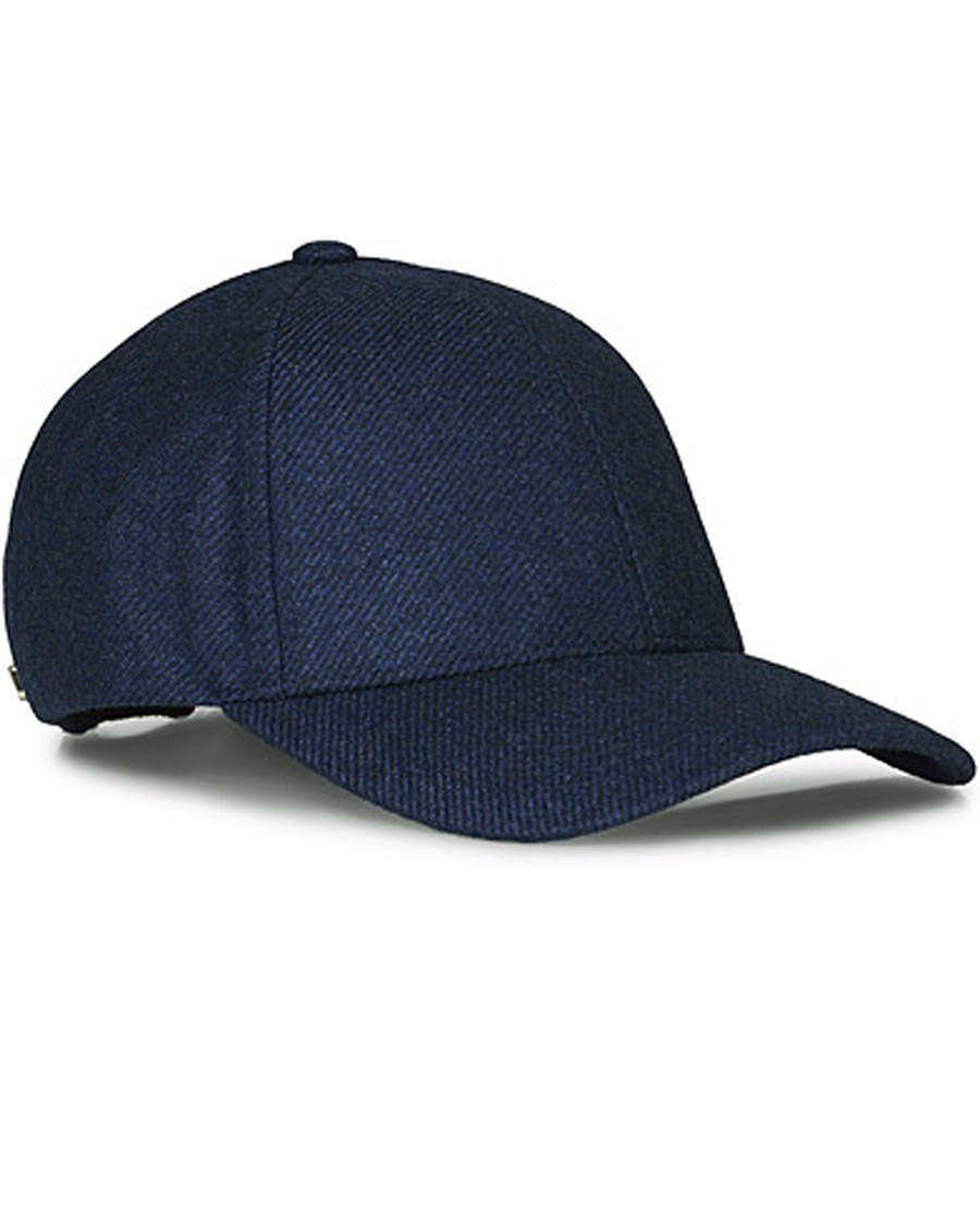 Homme | Varsity Headwear Loro Piana Cashmere Baseball Cap Navy | Varsity Headwear | Loro Piana Cashmere Baseball Cap Navy