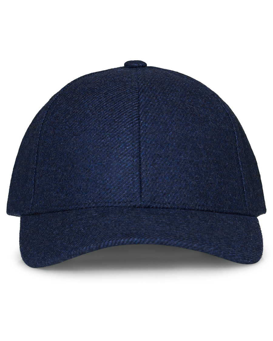 Homme | Varsity Headwear Loro Piana Cashmere Baseball Cap Navy | Varsity Headwear | Loro Piana Cashmere Baseball Cap Navy