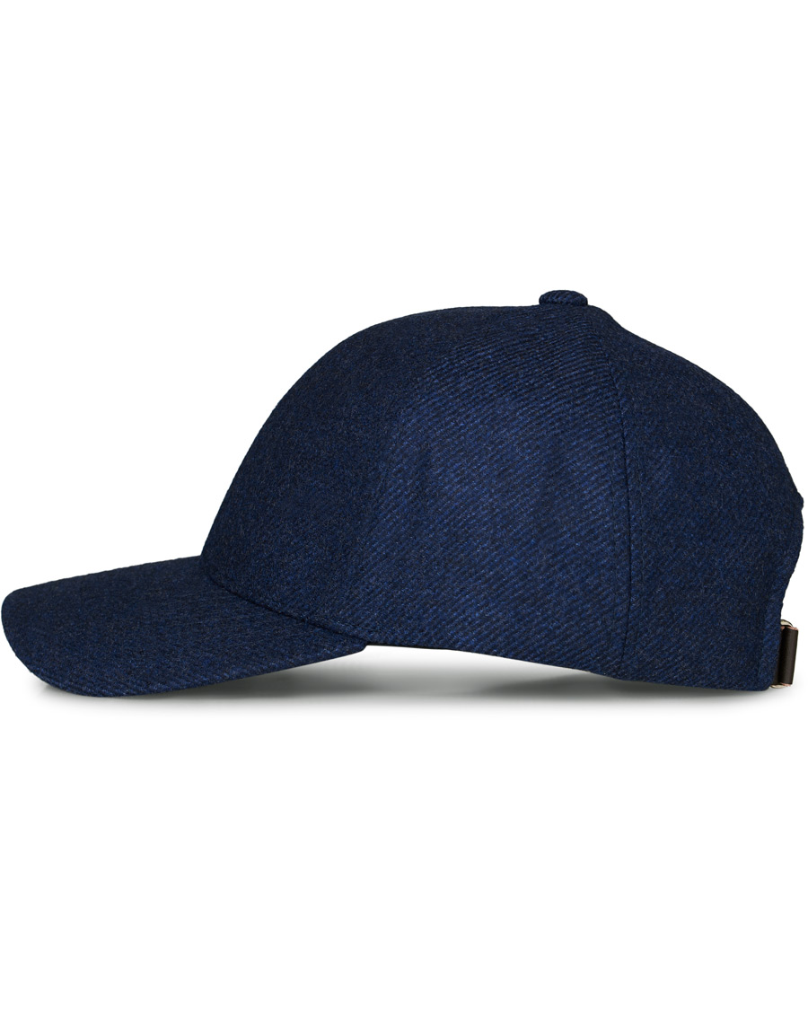 Homme | Varsity Headwear Loro Piana Cashmere Baseball Cap Navy | Varsity Headwear | Loro Piana Cashmere Baseball Cap Navy