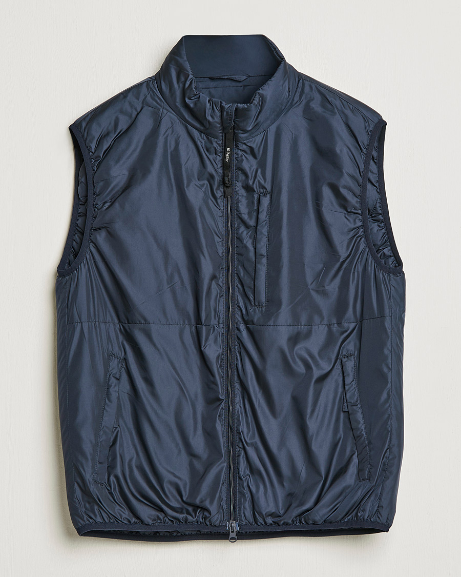 Homme | Manteaux Et Vestes | Aspesi | Jil Padded Vest Navy
