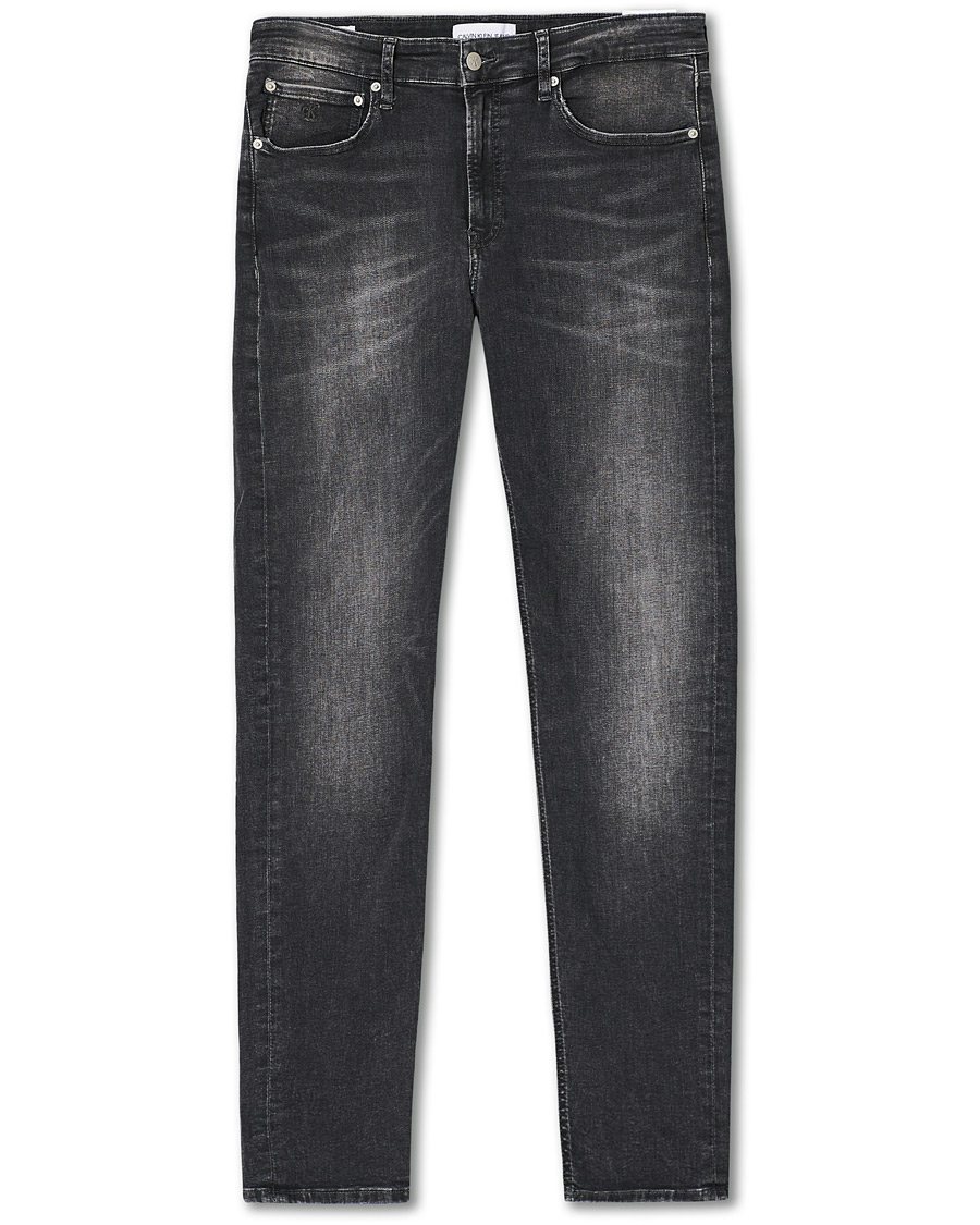 Homme | Jeans | Calvin Klein Jeans | Slim Tapered Stretch Jeans Dark Grey