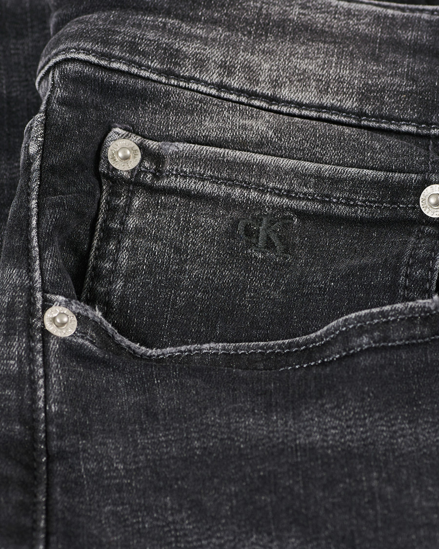 Homme | Jeans | Calvin Klein Jeans | Slim Tapered Stretch Jeans Dark Grey