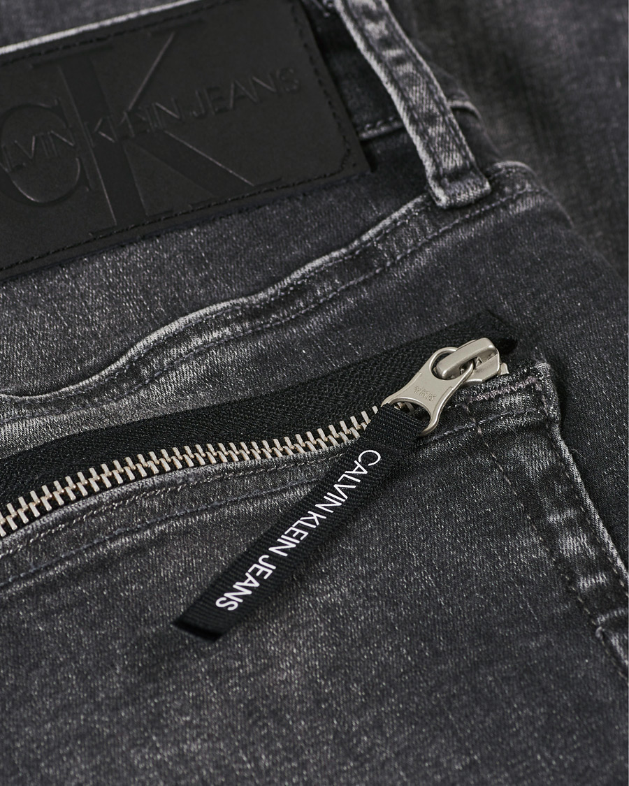 Homme | Jeans | Calvin Klein Jeans | Slim Tapered Stretch Jeans Dark Grey