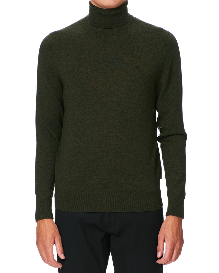 Homme | Pulls Et Tricots | Calvin Klein | Superior Wool Rollneck Dark Olive