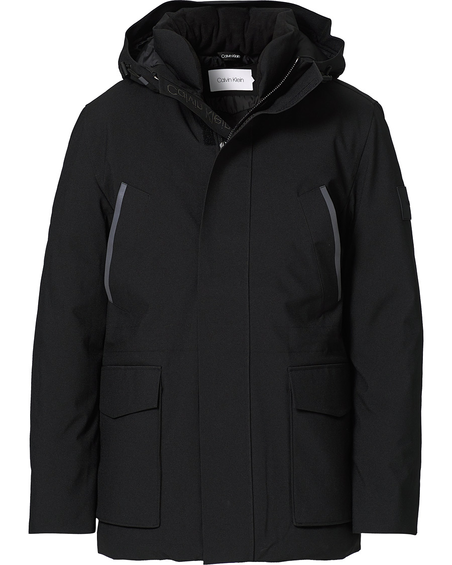 Homme | Manteaux Et Vestes | Calvin Klein | Premium Canvas Technical Parka Black
