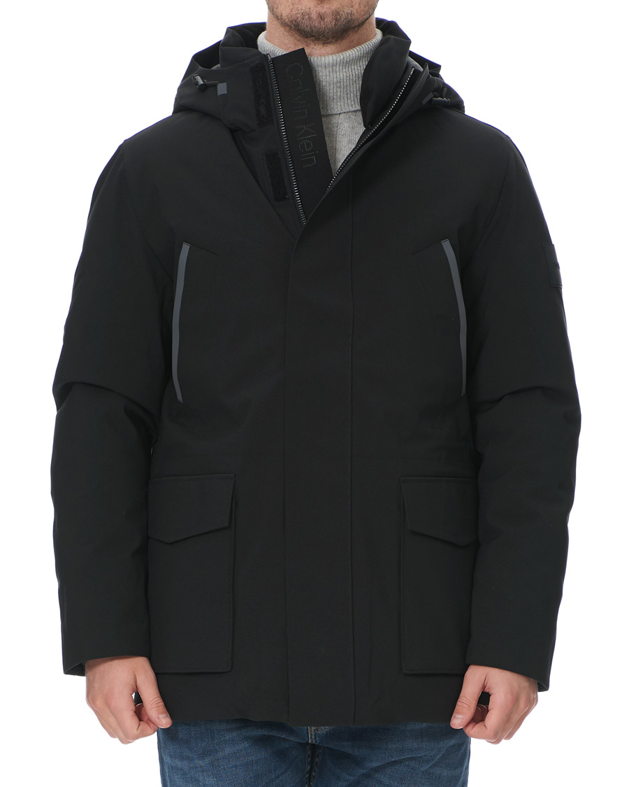Homme | Manteaux Et Vestes | Calvin Klein | Premium Canvas Technical Parka Black