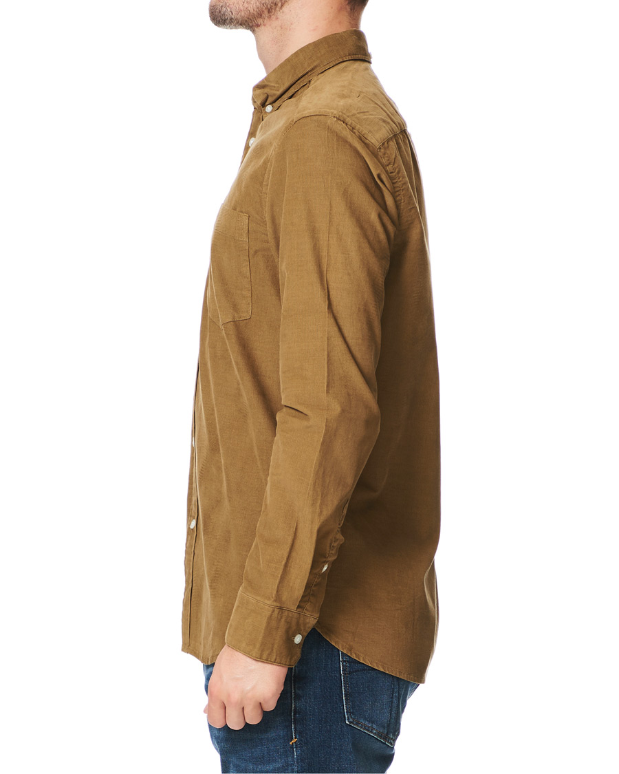 Homme | Chemises | Calvin Klein | Fine Corduroy Button Down Shirt Caramel