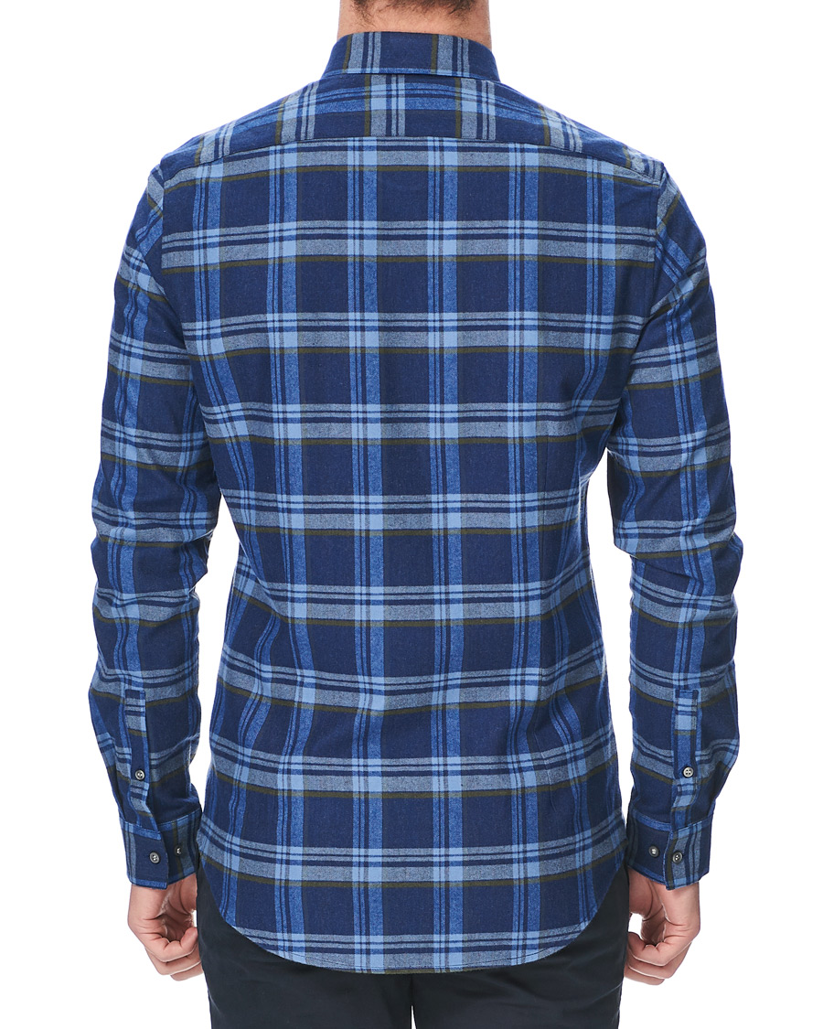 Homme | Chemises | Calvin Klein | Slim Fit Soft Touch Check Shirt Blue
