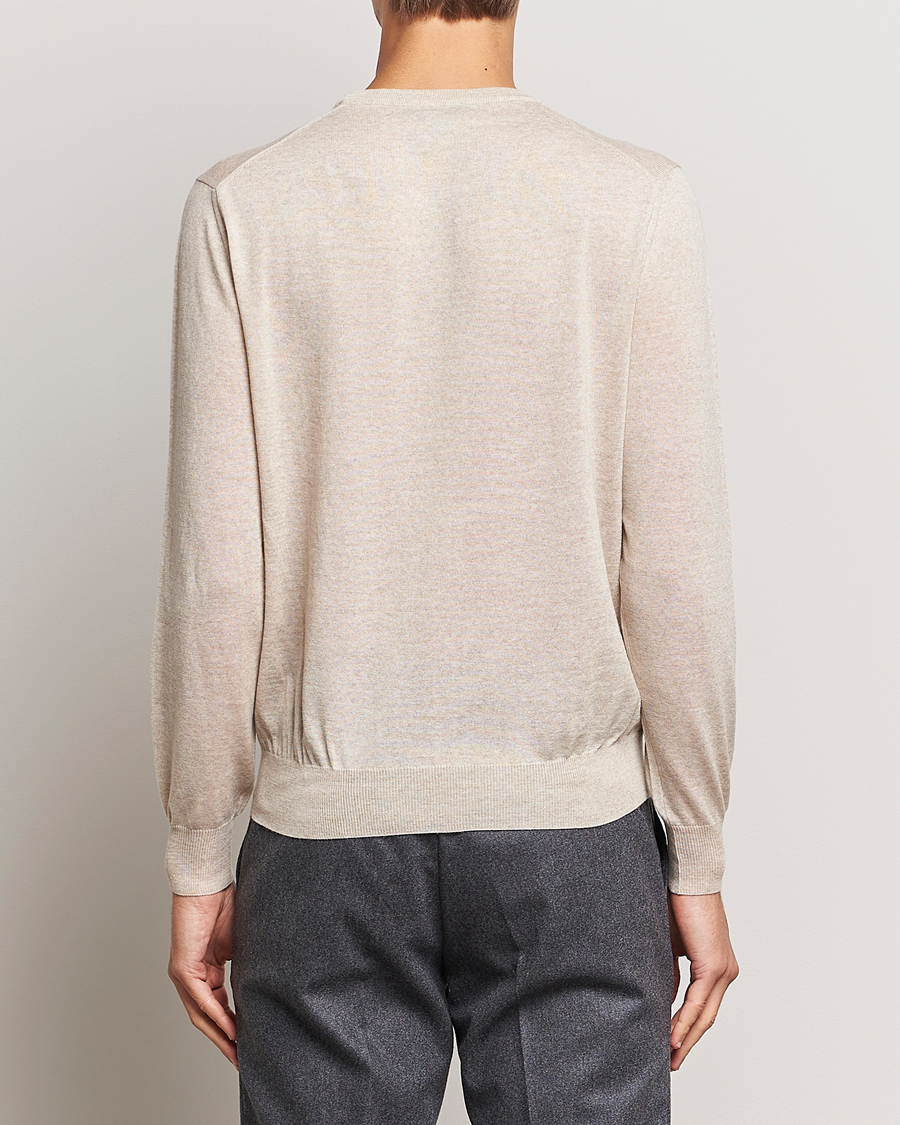 Homme | Pulls Et Tricots | Canali | Merino Wool Crew Neck Light Beige