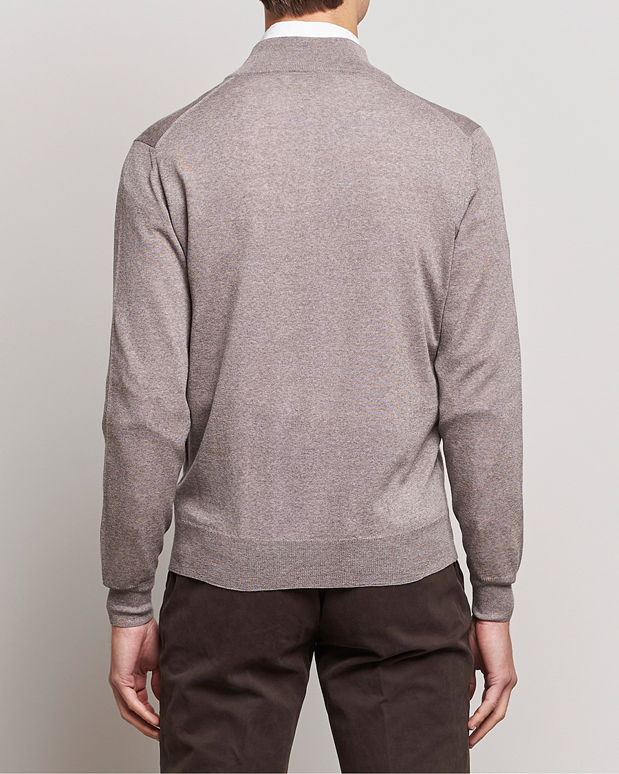 Homme | Pulls Et Tricots | Canali | Merino Wool Full Zip Beige