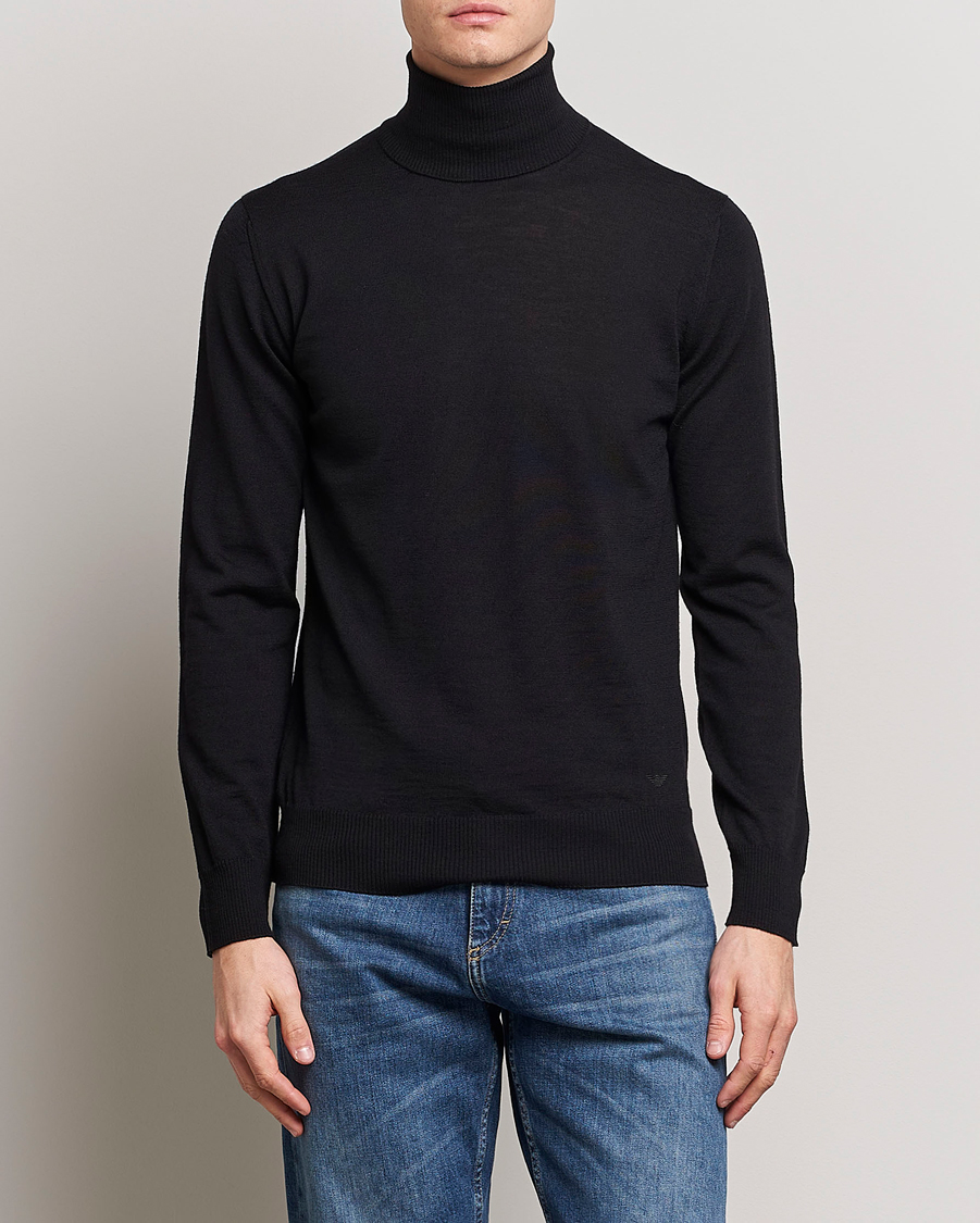 Homme | Pulls Et Tricots | Emporio Armani | Knitted Merio Polo Black