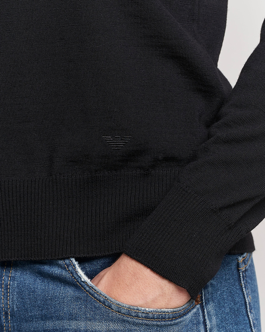 Homme | Pulls Et Tricots | Emporio Armani | Knitted Merio Polo Black
